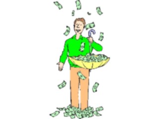 Sticker Custom Preview Image #090207 Money Cartoons Raining Money