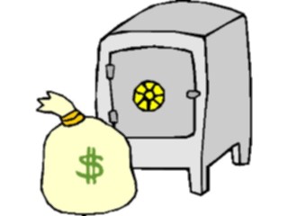 Sticker Custom Preview Image #090220 Money Cartoons Safe09