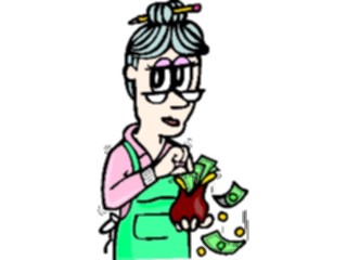 Sticker Custom Preview Image #090247 Money Cartoons Spending Money