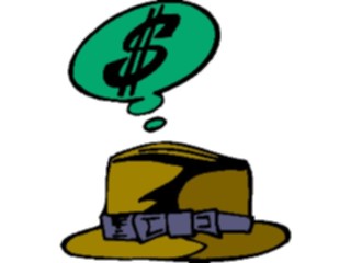 Sticker Custom Preview Image #090259 Money Cartoons Thinking Cap