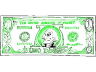 Sticker Custom Preview Image #090269 Money Cartoons Uno Dinero