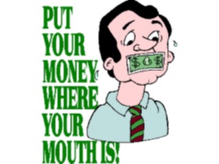 Sticker Custom Preview Image #090283 Money Cartoons Where Your Mouth Is