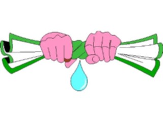 Sticker Custom Preview Image #090290 Money Cartoons Wringing Out