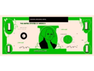 Sticker Custom Preview Image #090300 Money Coins Currency Bill One Dollar2