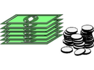 Sticker Custom Preview Image #090367 Money Coins Currency Money03