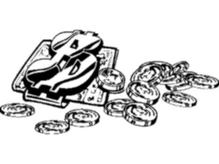 Sticker Custom Preview Image #090395 Money Coins Currency Money Clip Coins