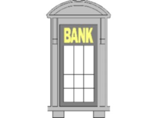 Sticker Custom Preview Image #090433 Money Miscellaneous Bank Window