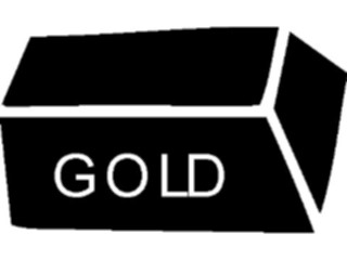 Sticker Custom Preview Image #090440 Money Miscellaneous Bar Gold1