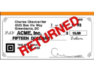 Sticker Custom Preview Image #090461 Money Miscellaneous Check Returned