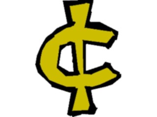 Sticker Custom Preview Image #090552 Money Symbols Titles Cent Symbol2