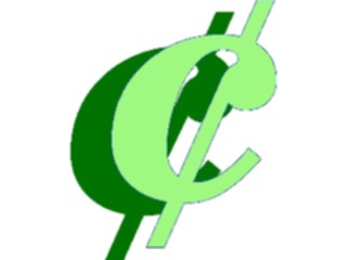 Sticker Custom Preview Image #090554 Money Symbols Titles Cent Symbol4