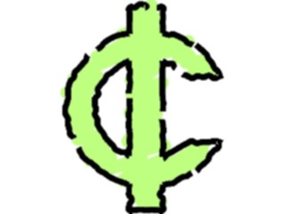 Sticker Custom Preview Image #090557 Money Symbols Titles Cent Symbol7