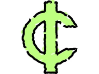 Sticker Custom Preview Image #090557 Money Symbols Titles Cent Symbol7