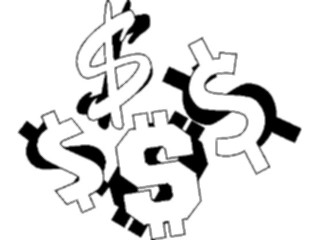 Sticker Custom Preview Image #090605 Money Symbols Titles Dollar Symbols2