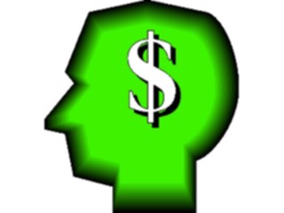 Sticker Custom Preview Image #090626 Money Symbols Titles Head Dollar