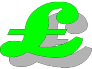 Sticker Custom Preview Image #090660 Money Symbols Titles Pound Symbol3