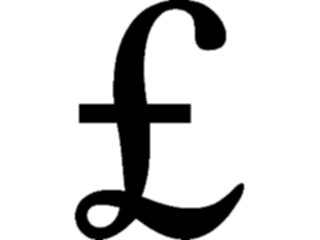 Sticker Custom Preview Image #090661 Money Symbols Titles Pound Symbol4