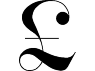 Sticker Custom Preview Image #090662 Money Symbols Titles Pound Symbol5