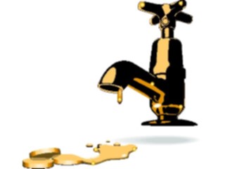 Sticker Custom Preview Image #090765 Motivational Golden Faucet