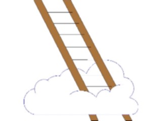 Sticker Custom Preview Image #090797 Motivational Laddertothe Clouds