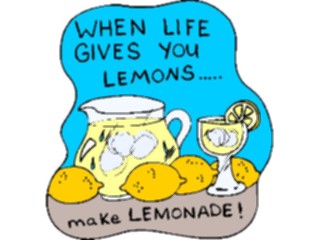 Sticker Custom Preview Image #090801 Motivational Make Lemonade
