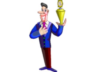 Sticker Custom Preview Image #090807 Motivational Manwith Trophy2
