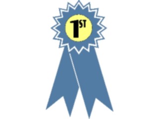 Sticker Custom Preview Image #090898 Motivational Ribbon1st Place1