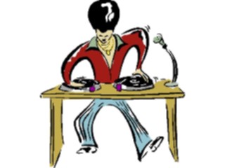 Sticker Custom Preview Image #091046 Music Entertainment Disc Jockey3