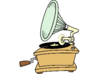 Sticker Custom Preview Image #091050 Music Entertainment Gramophone01