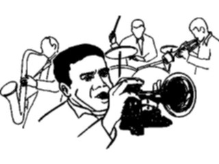 Sticker Custom Preview Image #091062 Music Entertainment Jazz Band