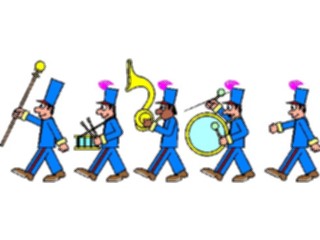 Sticker Custom Preview Image #091090 Music Entertainment Marching Band Cartoon