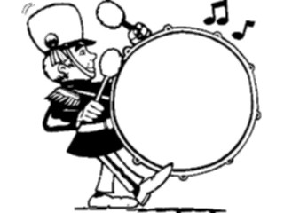 Sticker Custom Preview Image #091091 Music Entertainment Marching Band Member