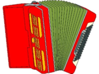 Sticker Custom Preview Image #091154 Music Instruments Accordion2