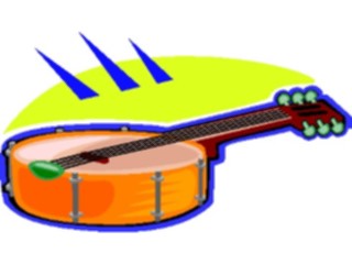 Sticker Custom Preview Image #091172 Music Instruments Banjo5