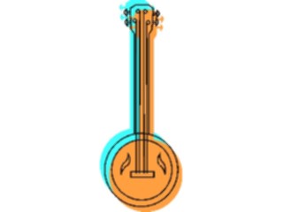 Sticker Custom Preview Image #091174 Music Instruments Banjo7