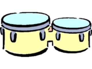 Sticker Custom Preview Image #091199 Music Instruments Bongos8