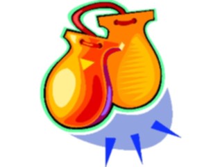 Sticker Custom Preview Image #091214 Music Instruments Castanets2