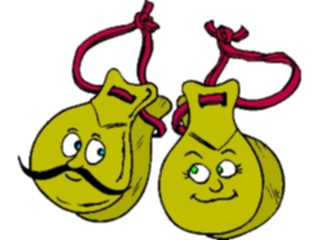 Sticker Custom Preview Image #091216 Music Instruments Castanets Smiling