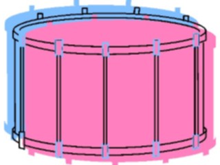 Sticker Custom Preview Image #091280 Music Instruments Drum34