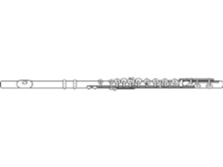 Sticker Custom Preview Image #091304 Music Instruments Flute2