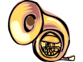 Sticker Custom Preview Image #091315 Music Instruments French Horn3