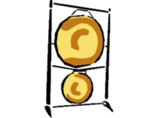 Sticker Custom Preview Image #091320 Music Instruments Gong2