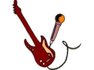 Sticker Custom Preview Image #091392 Music Instruments Guitar Microphone