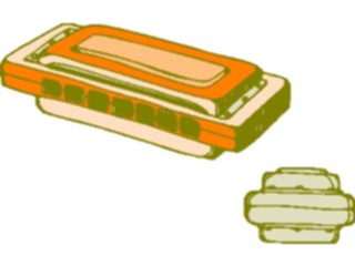 Sticker Custom Preview Image #091402 Music Instruments Harmonica5