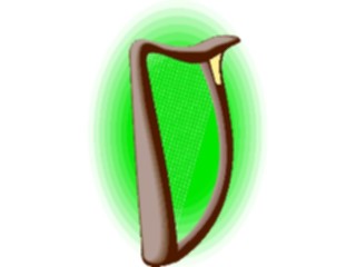 Sticker Custom Preview Image #091406 Music Instruments Harp04