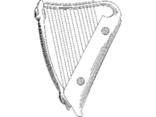 Sticker Custom Preview Image #091411 Music Instruments Harp09