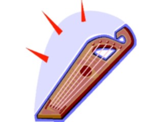 Sticker Custom Preview Image #091416 Music Instruments Harp14