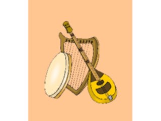 Sticker Custom Preview Image #091418 Music Instruments Harp16