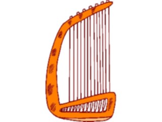 Sticker Custom Preview Image #091419 Music Instruments Harp17