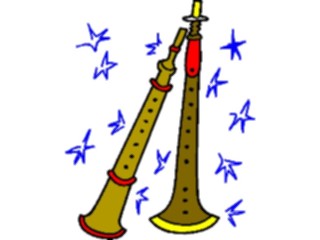 Sticker Custom Preview Image #091435 Music Instruments Horns3
